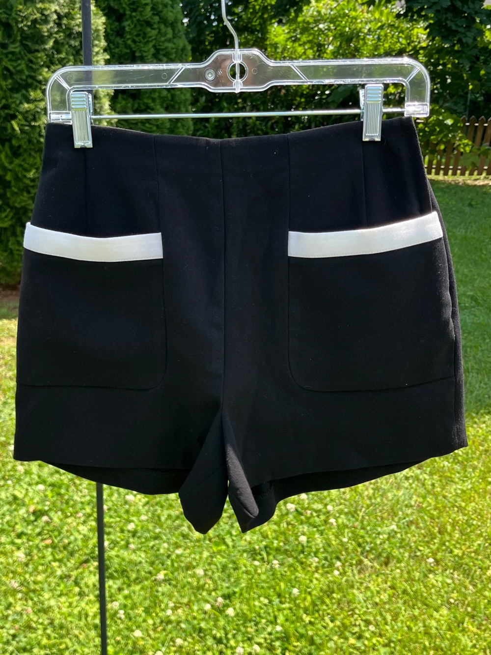 NWT Black Forever 21 Women's Shorts with Off White Accents